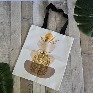 Large Golden Pineapple Tote Bag
